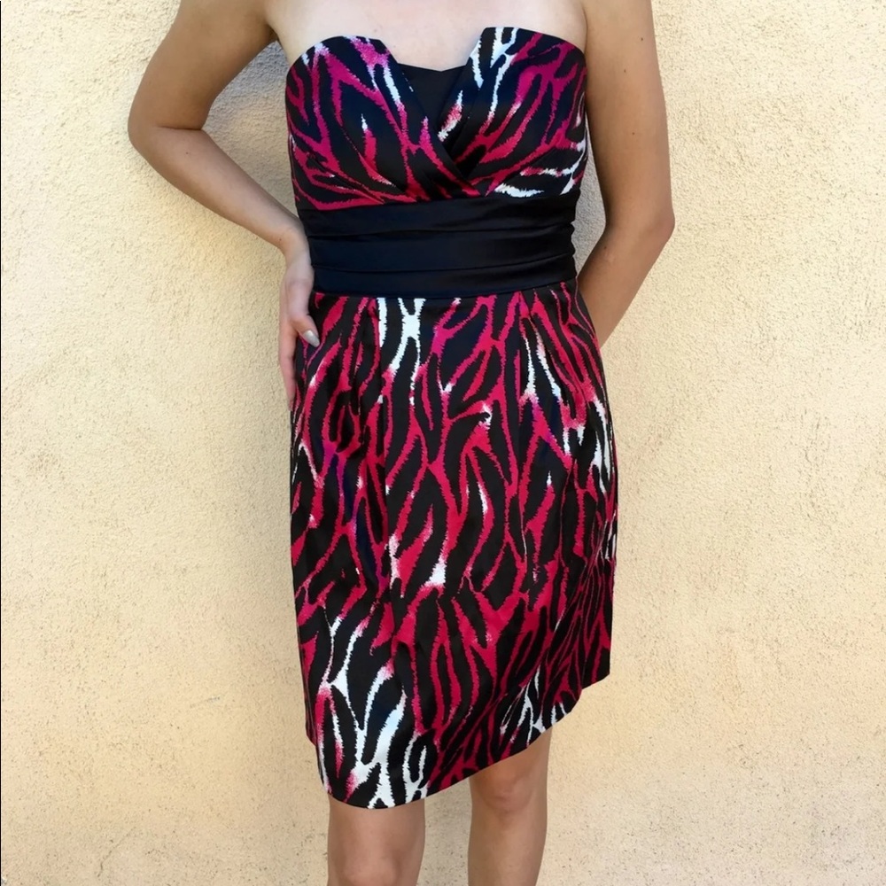 Women’s S Red Zebra Trixxi Cocktail Dress